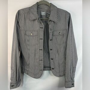 Emma James by Liz Claiborne black and white check jacket. Cutest jacket ever’